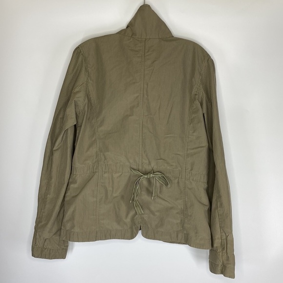 Columbia Full Zip Pin Striped Omnishade Jacket Medium - Picture 2 of 6